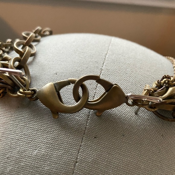 Multi Chain Choker Necklace - Picture 3 of 3